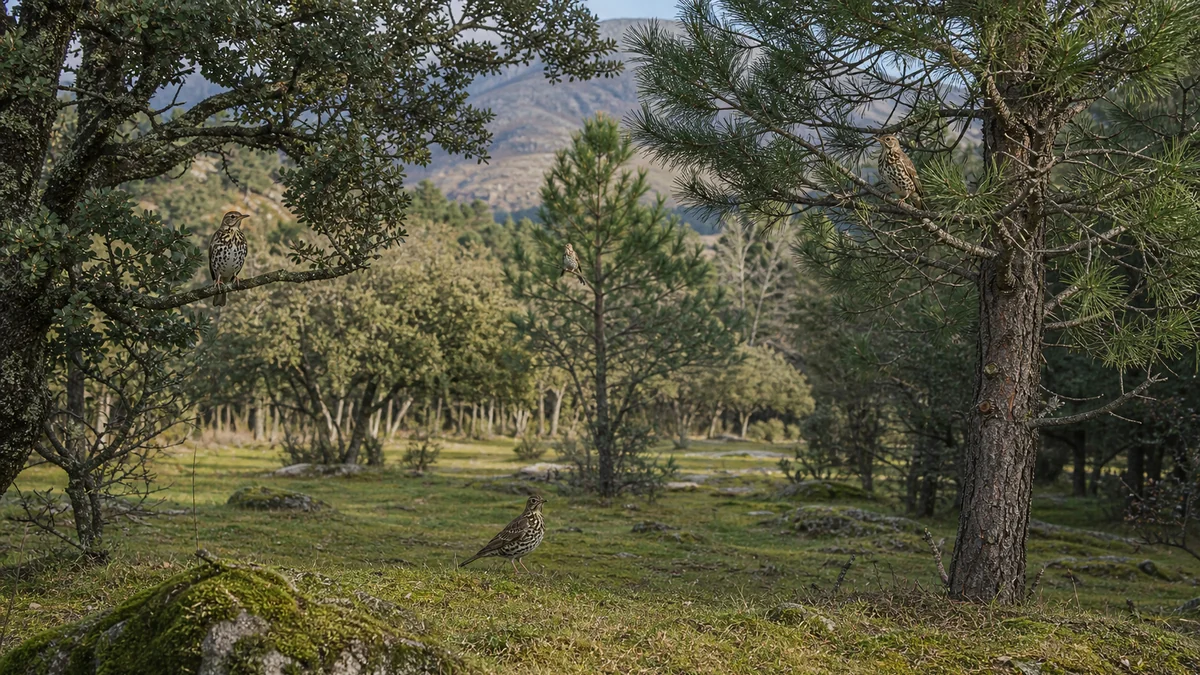 Sturzi de vâsc în pinet deschis și pădure montană de stejar