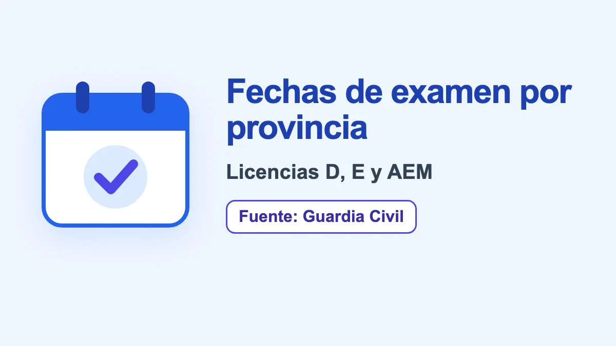 Fechas de exámenes del permiso de armas 2026